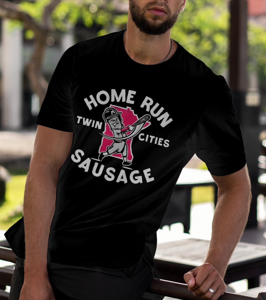 Twin Cities Sausage Baseball Minnesota Home Run T-Shirt