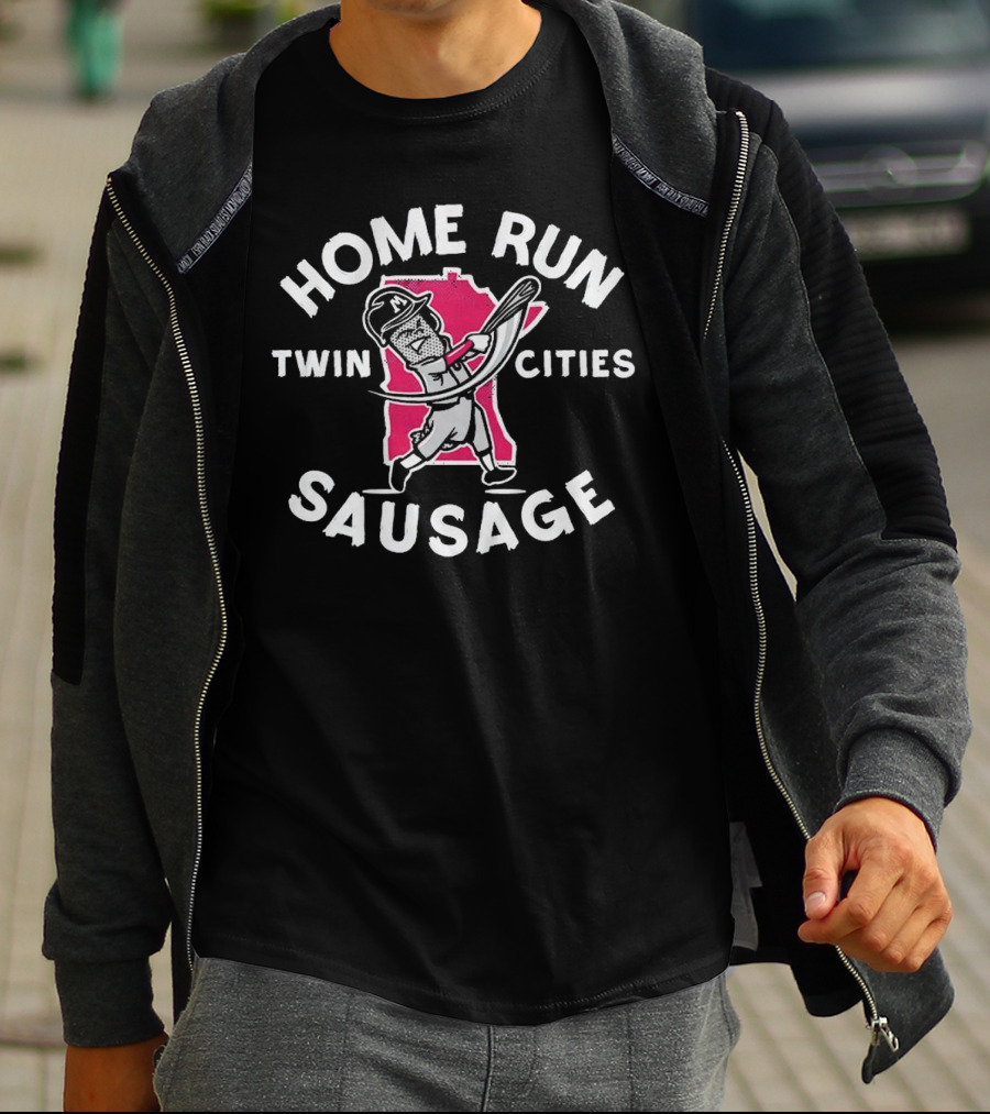 Twin Cities Sausage Baseball Minnesota Home Run T-Shirt