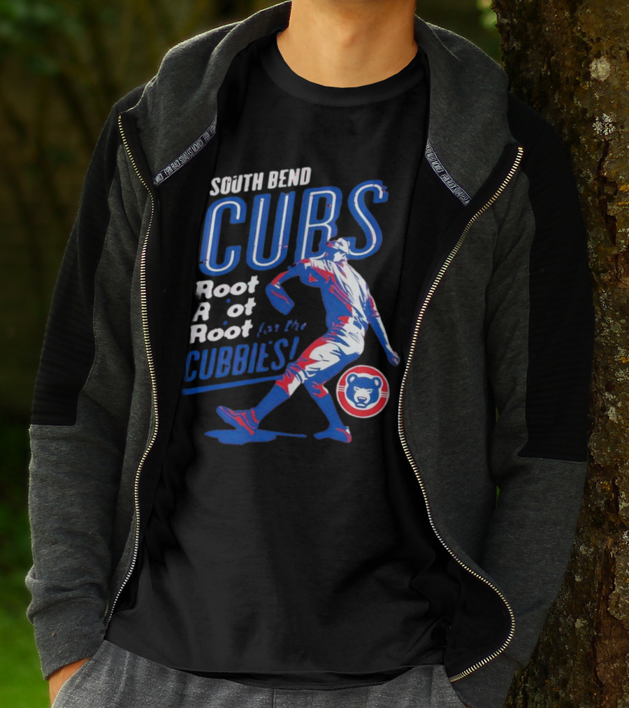 South Bend Cubs Root Root Root For The Cubbies Baseball Pitcher T-Shirt