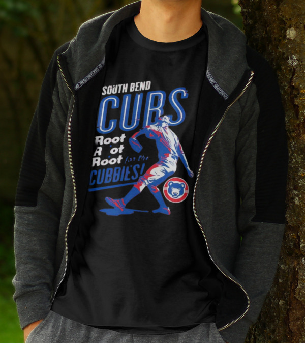 South Bend Cubs Root Root Root For The Cubbies Baseball Pitcher T-Shirt