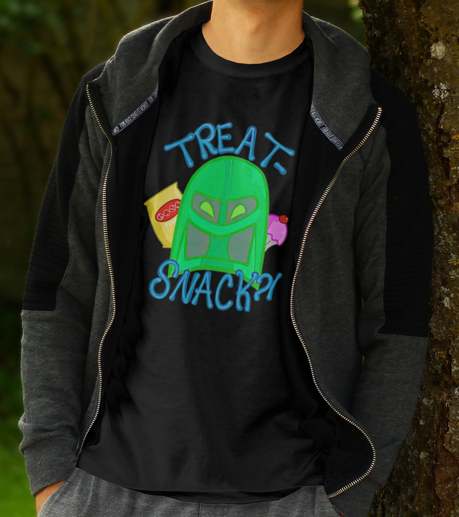 Treat Snack Helmet With Ice Cream And Space Snacks T-Shirt