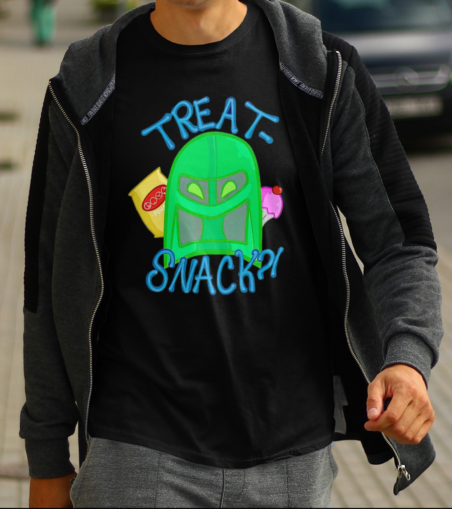 Treat Snack Helmet With Ice Cream And Space Snacks T-Shirt