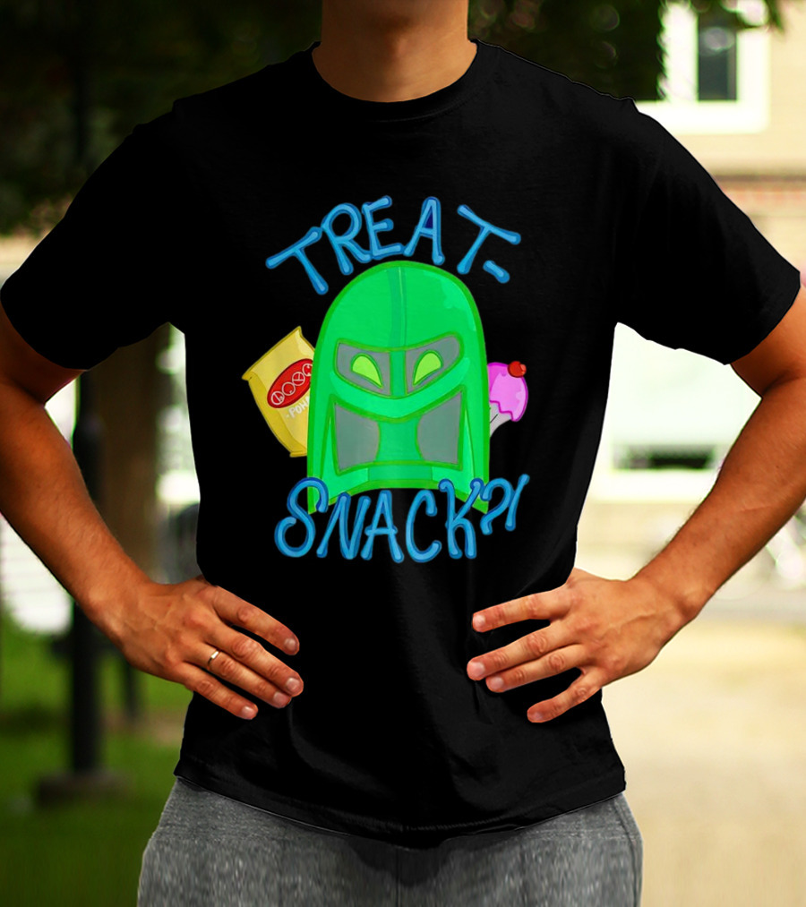Treat Snack Helmet With Ice Cream And Space Snacks T-Shirt