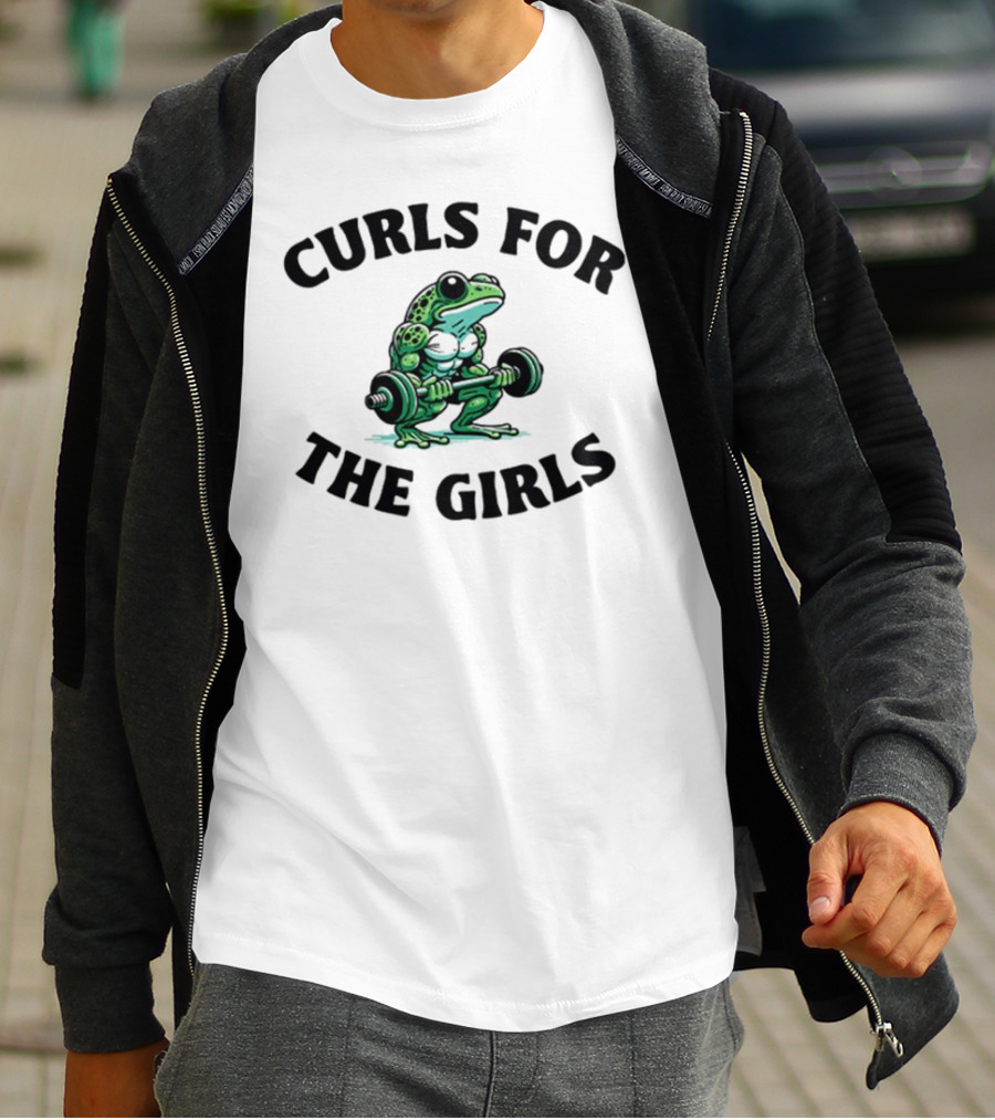 Curls For The Girls Frog Gym T-Shirt