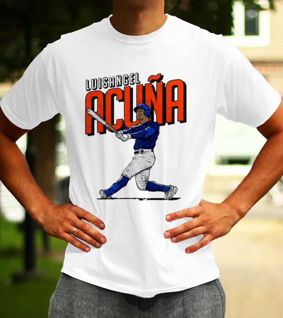 Luisangel Acuna Baseball Hitter Action T-Shirt