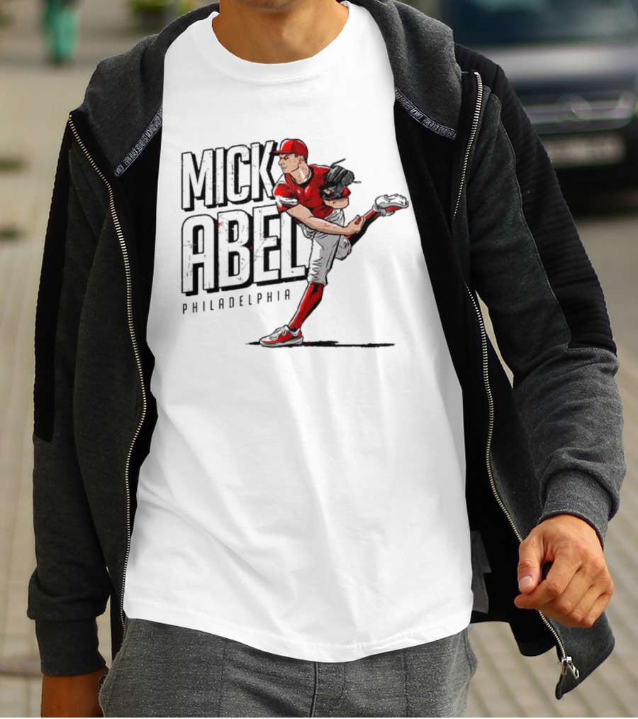 Mick Abel Philadelphia MLBPA Player Pitching Action T-Shirt