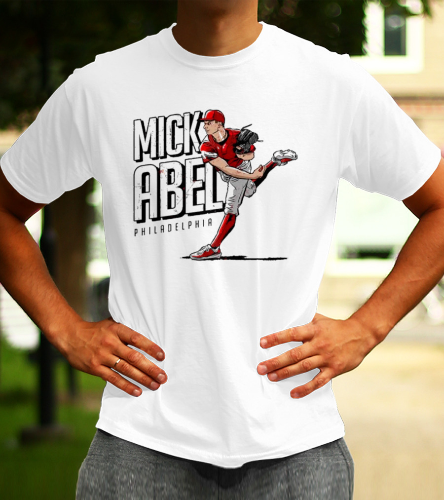 Mick Abel Philadelphia MLBPA Player Pitching Action T-Shirt