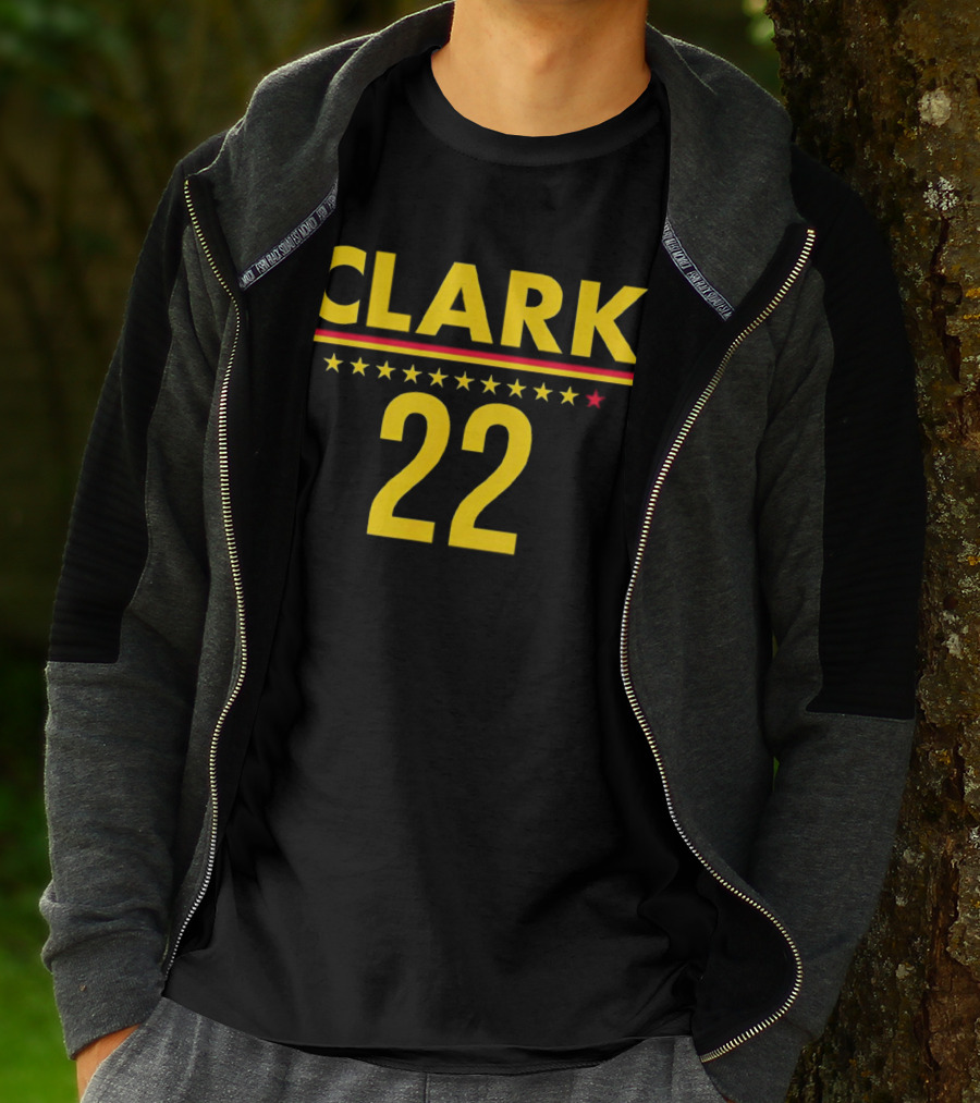 Caitlin Clark Clark 22 Stars T-Shirt