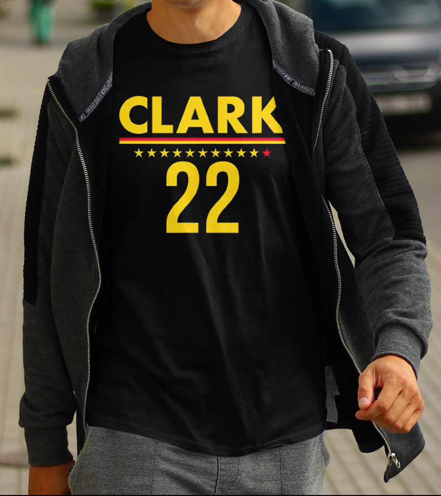 Caitlin Clark Clark 22 Stars T-Shirt