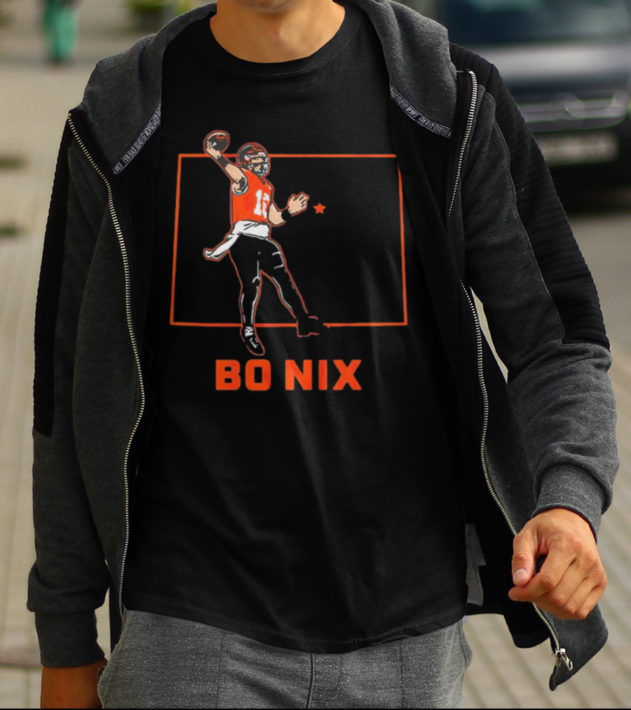 Bo Nix Football Star Player Denver Broncos T-Shirt