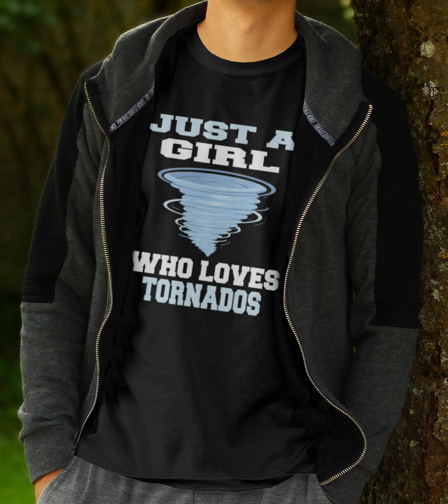 JUST A GIRL WHO LOVES TORNADOS TORNADO SPIRAL T-Shirt