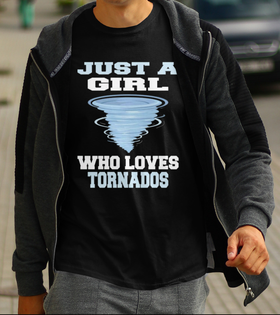 JUST A GIRL WHO LOVES TORNADOS TORNADO SPIRAL T-Shirt
