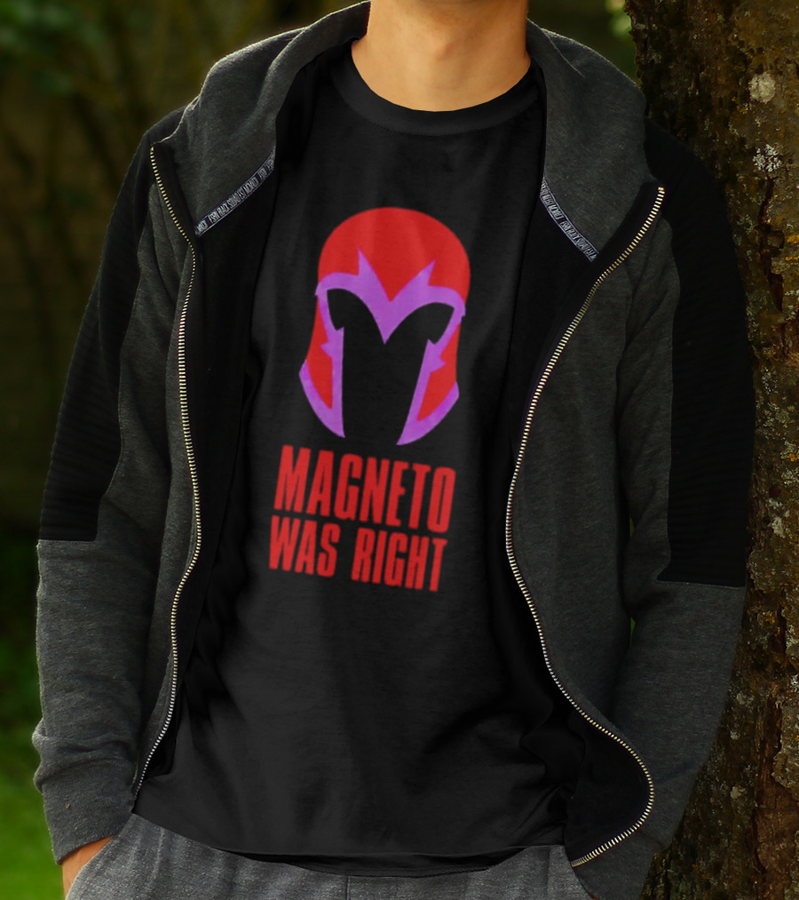 Magneto Was Right Helmet Icon Marvel Fan T-Shirt