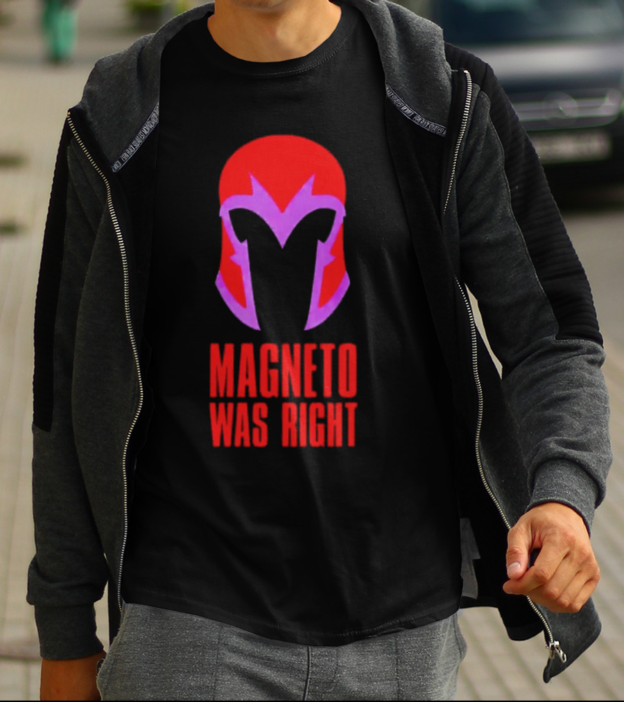 Magneto Was Right Helmet Icon Marvel Fan T-Shirt