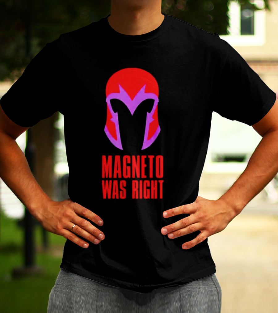 Magneto Was Right Helmet Icon Marvel Fan T-Shirt