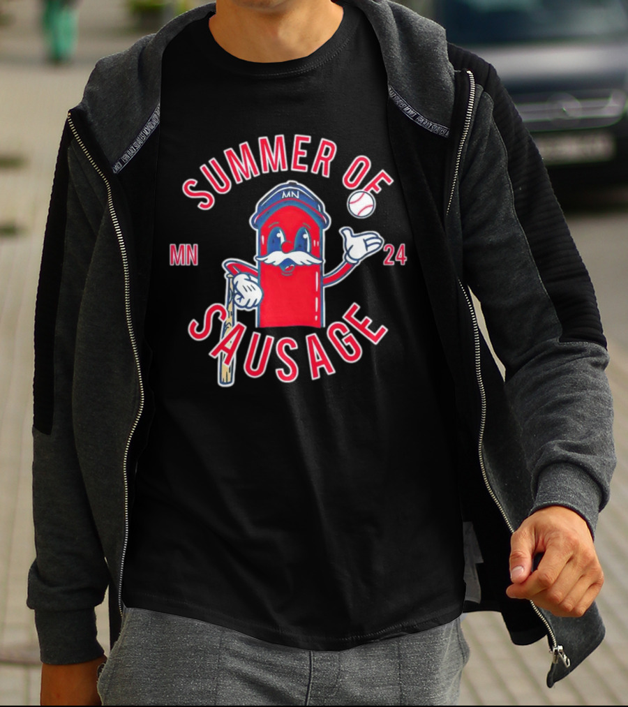 Summer Of Sausage MN Baseball Mascot 24 T-Shirt