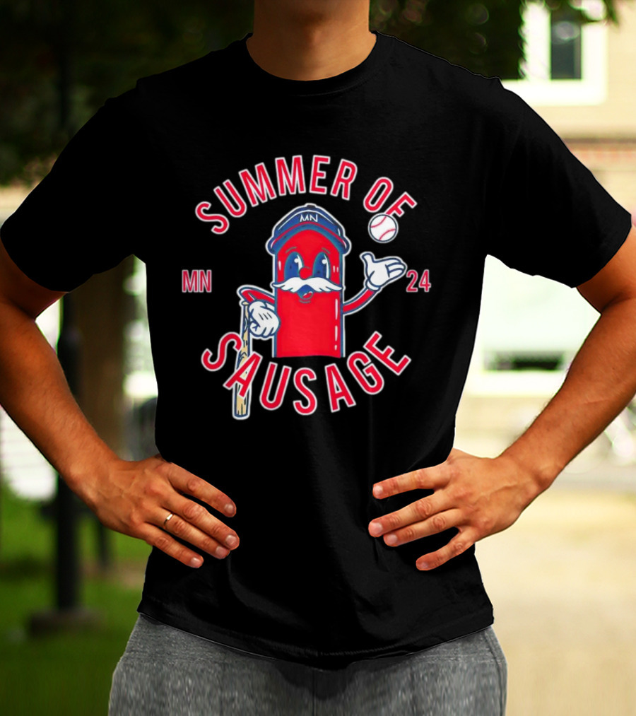 Summer Of Sausage MN Baseball Mascot 24 T-Shirt