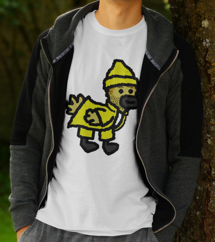 Fall Guy Gosling Bearded Yellow Raincoat Sprite T-Shirt