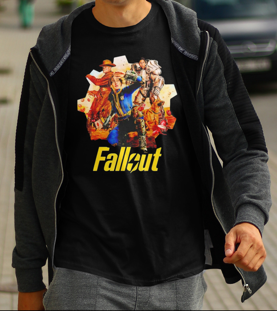 Fallout New Vegas Power Armor Dog旅者 T-Shirt