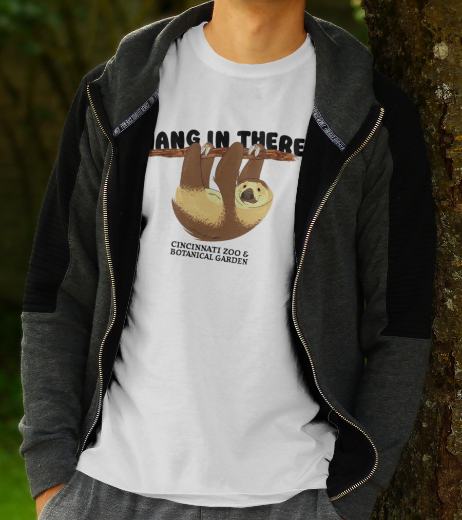 Hang In There Cincinnati Zoo And Botanical Garden Sloth T-Shirt