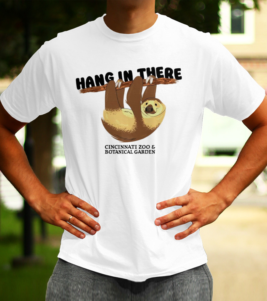 Hang In There Cincinnati Zoo And Botanical Garden Sloth T-Shirt