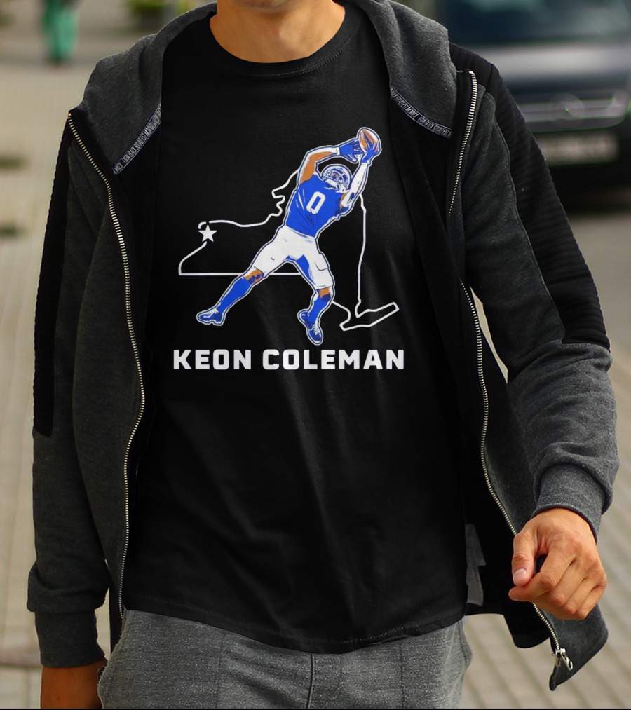 Keon Coleman Football Catch Buffalo State Star T-Shirt