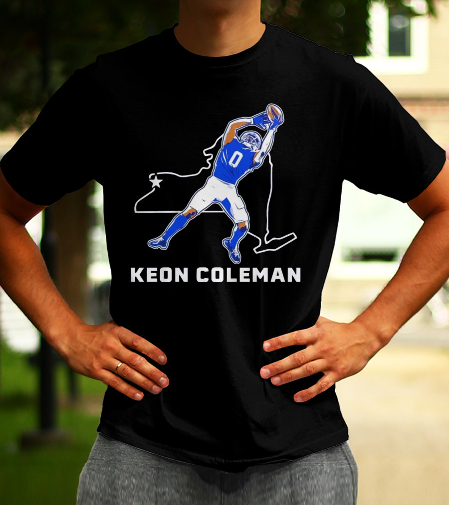 Keon Coleman Football Catch Buffalo State Star T-Shirt