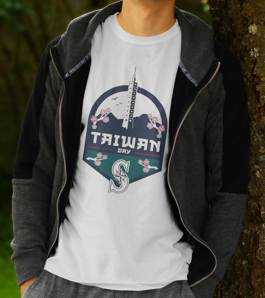 Taiwan Night Mariners Sakura Skyline T-Shirt
