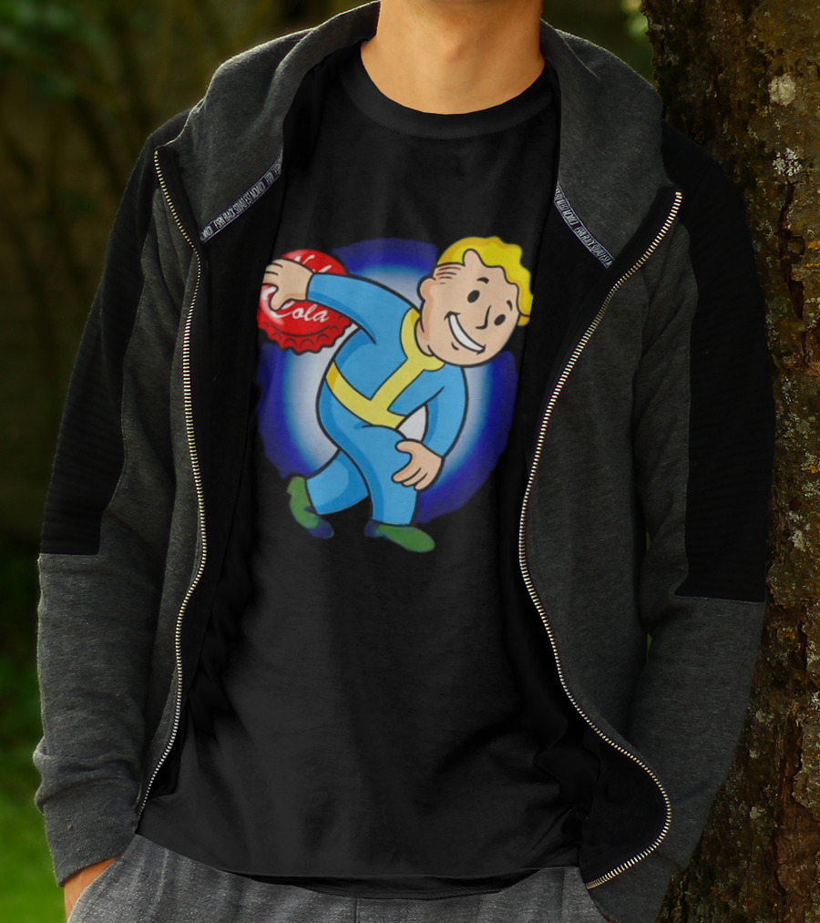 Vault Boy Nuka Cola Discobolus Pose T-Shirt