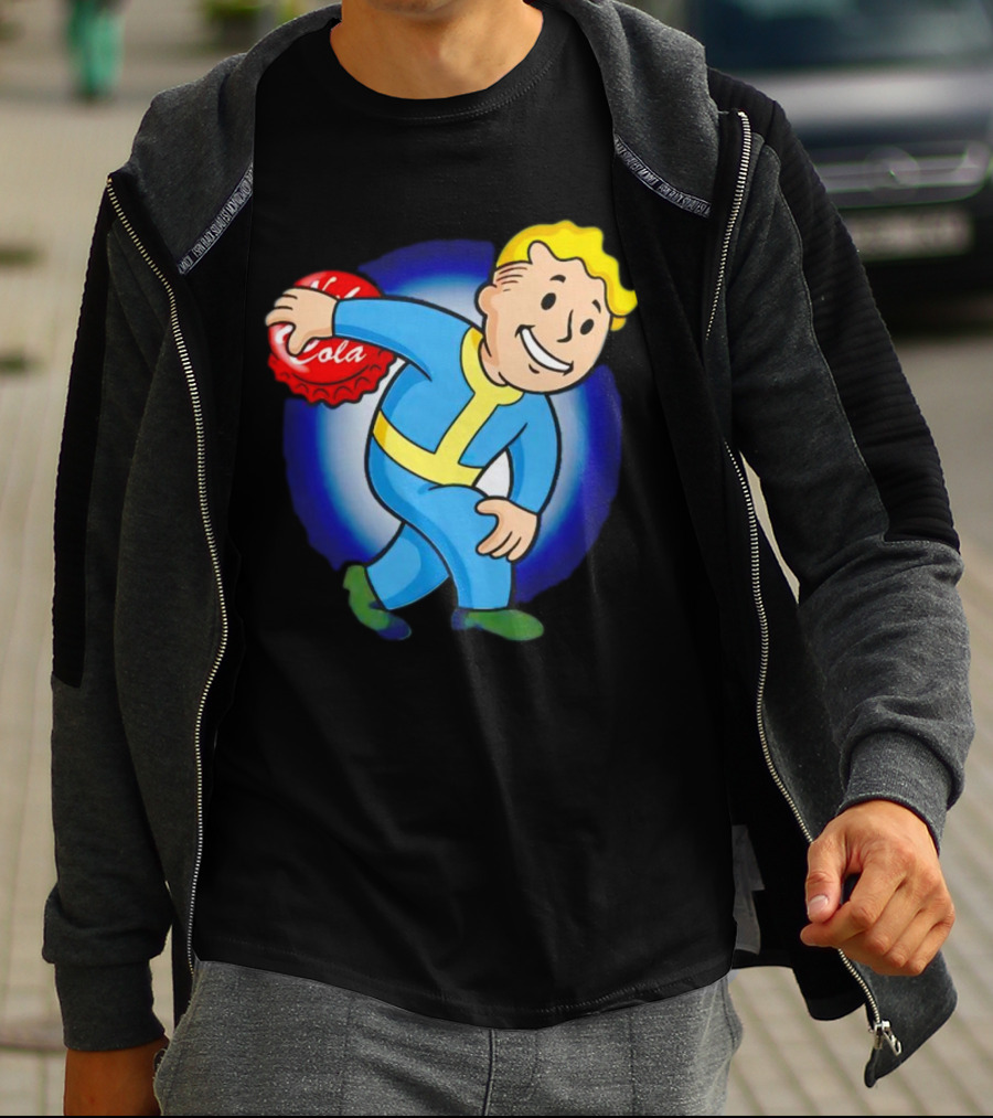 Vault Boy Nuka Cola Discobolus Pose T-Shirt