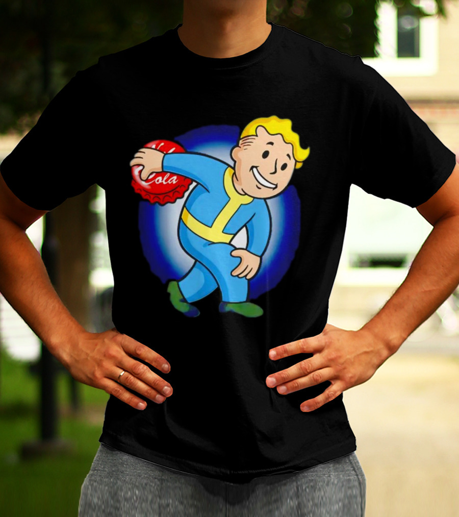 Vault Boy Nuka Cola Discobolus Pose T-Shirt