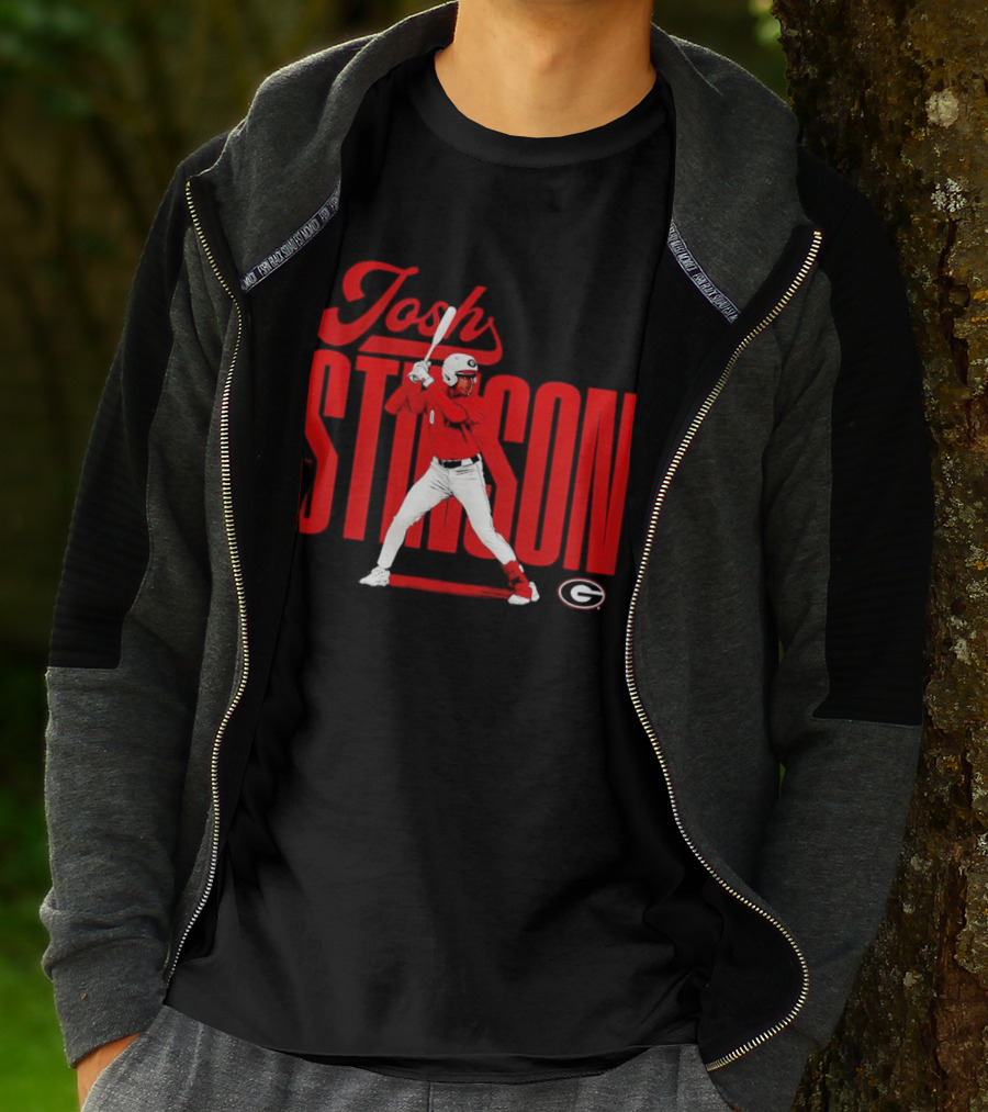 Josh Stinson Georgia Baseball Player Collage NCAA T-Shirt