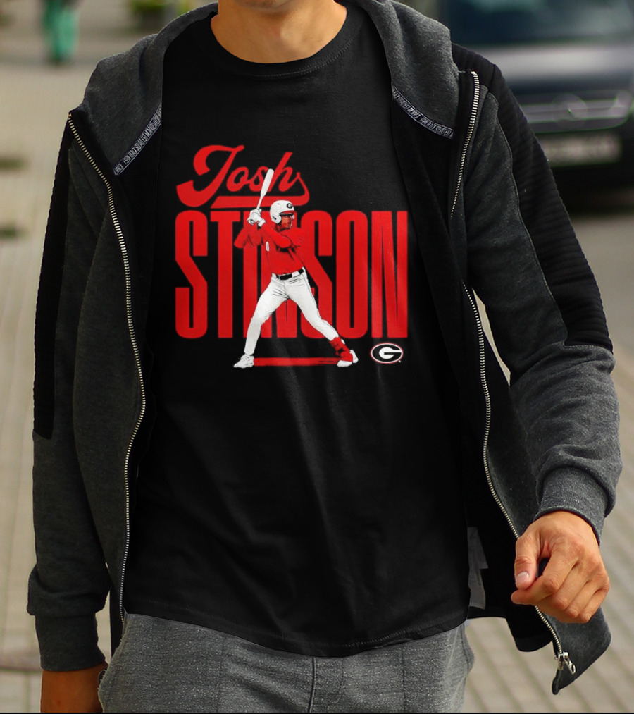 Josh Stinson Georgia Baseball Player Collage NCAA T-Shirt