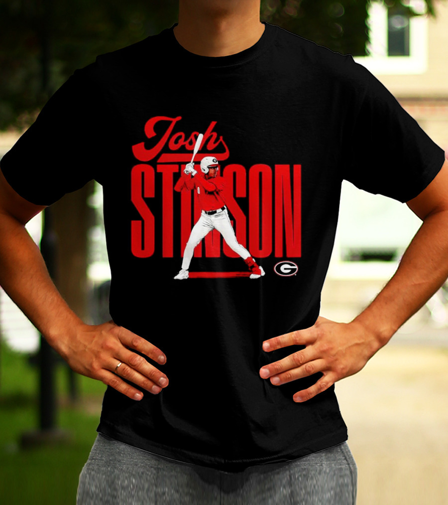 Josh Stinson Georgia Baseball Player Collage NCAA T-Shirt