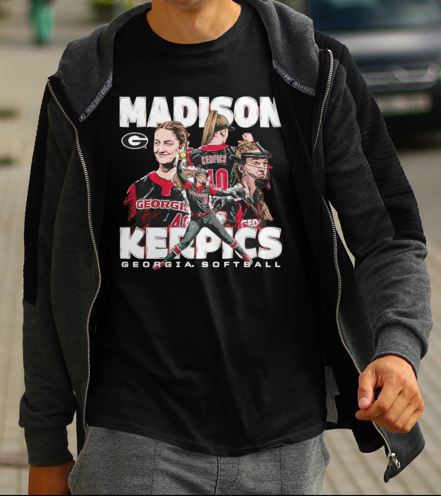 Madison Kerpics Georgia Softball NCAA Collage Player T-Shirt