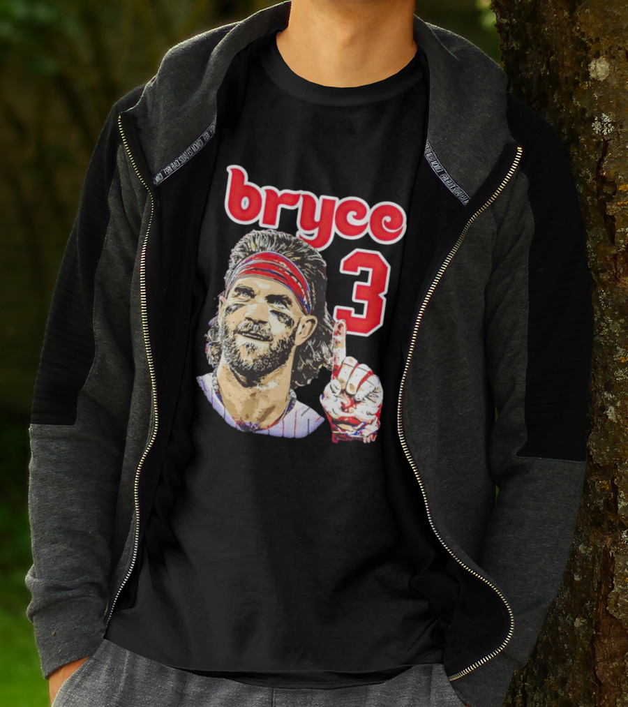 Bryce Harper 3 Finger Pose Fan T-Shirt