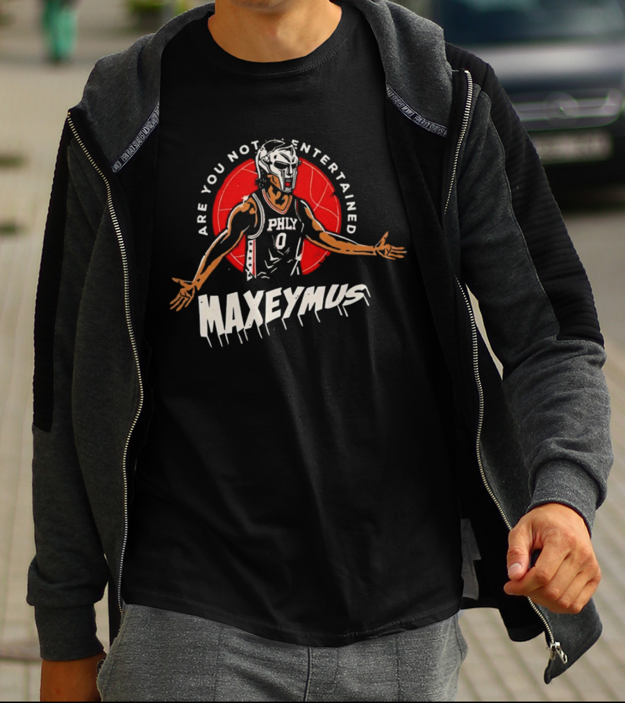 Maxeymus Are You Not Entertained Phly Basketball Gladiator T-Shirt
