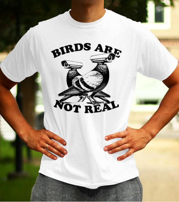 Birds Are Not Real Surveillance Pigeons T-Shirt