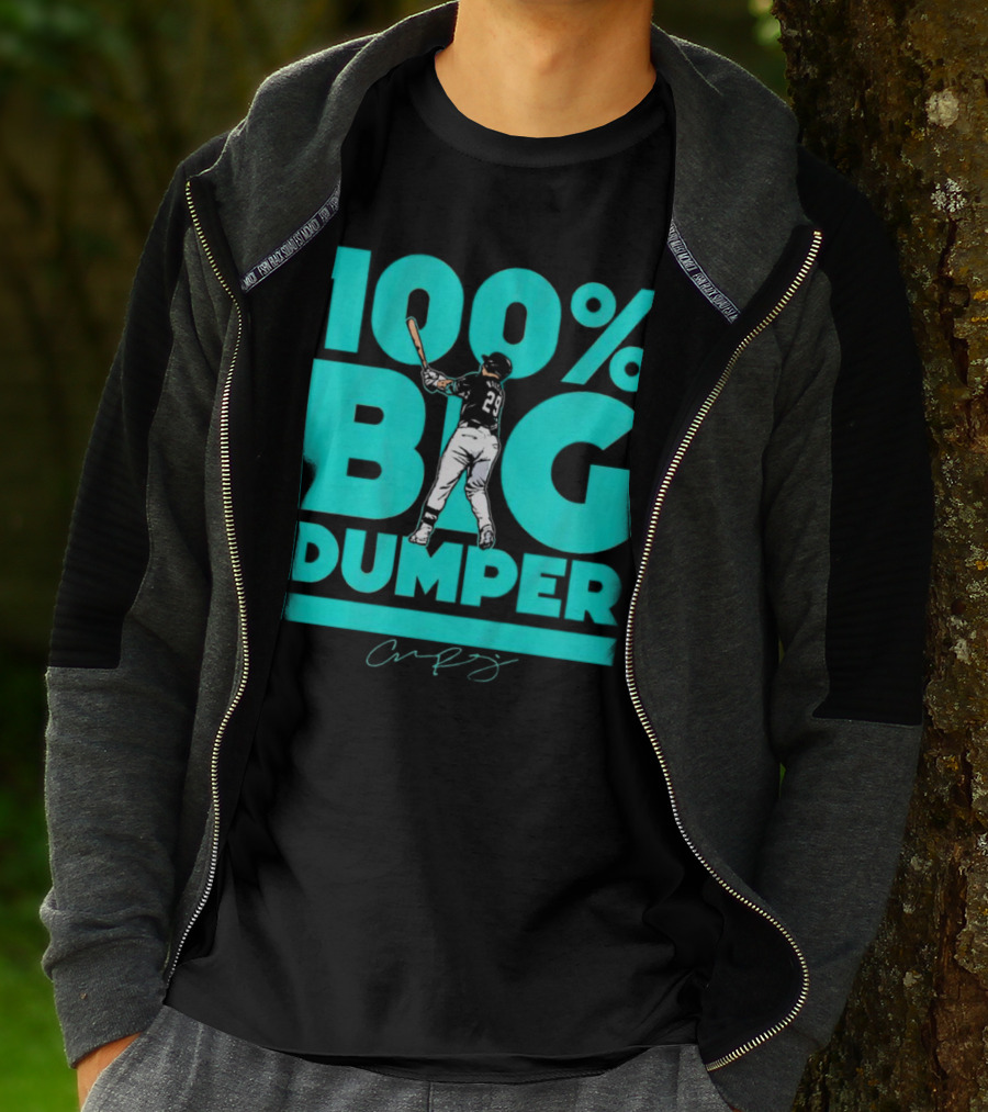 100% Big Dumper Player 29 Baseball Signature T-Shirt