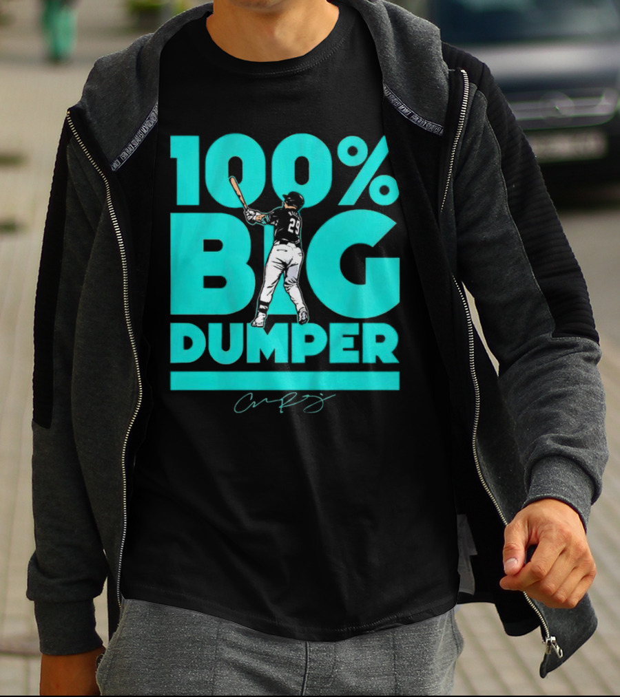 100% Big Dumper Player 29 Baseball Signature T-Shirt