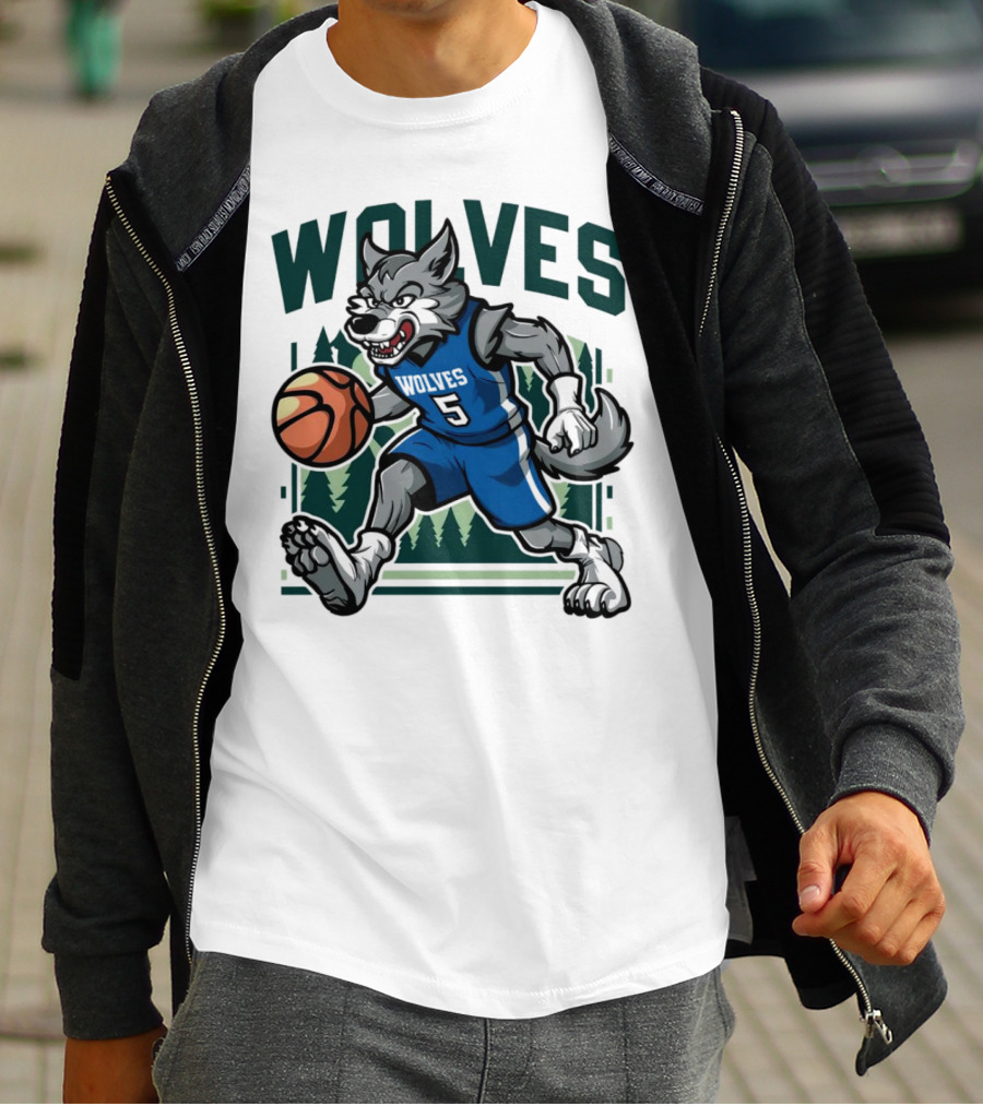 Wolves Basketball Vintage Minnesota Timberwolves T-Shirt