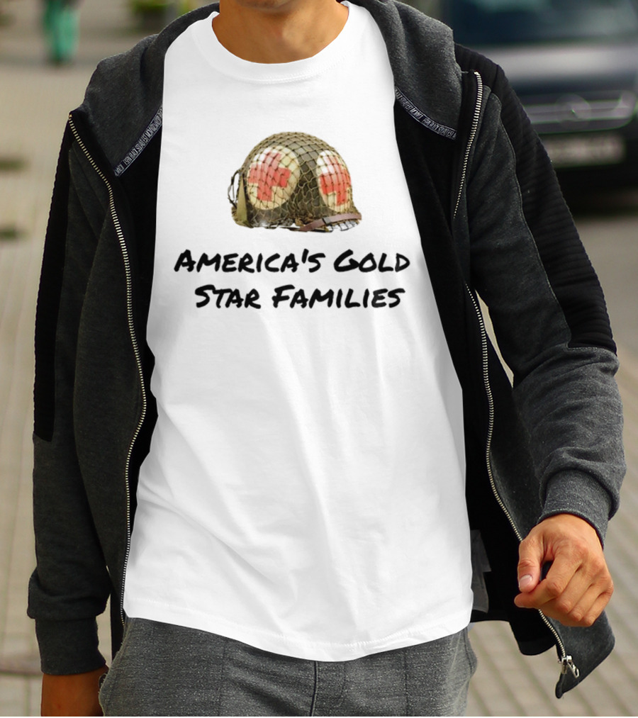 America's Gold Star Families Military Helmet Memorial T-Shirt