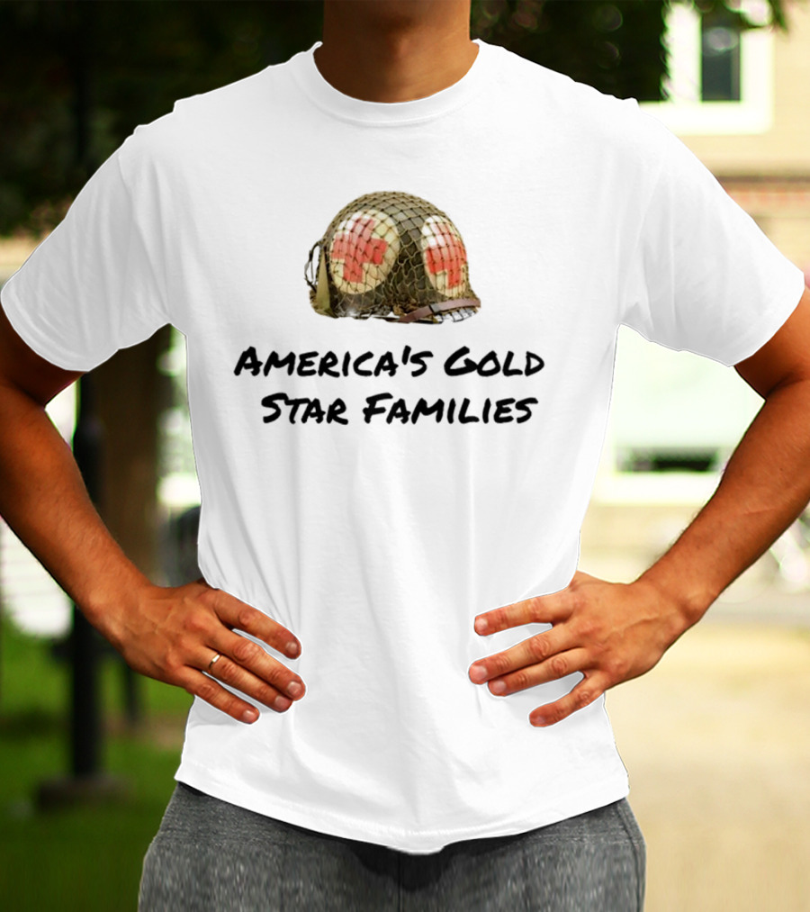 America's Gold Star Families Military Helmet Memorial T-Shirt