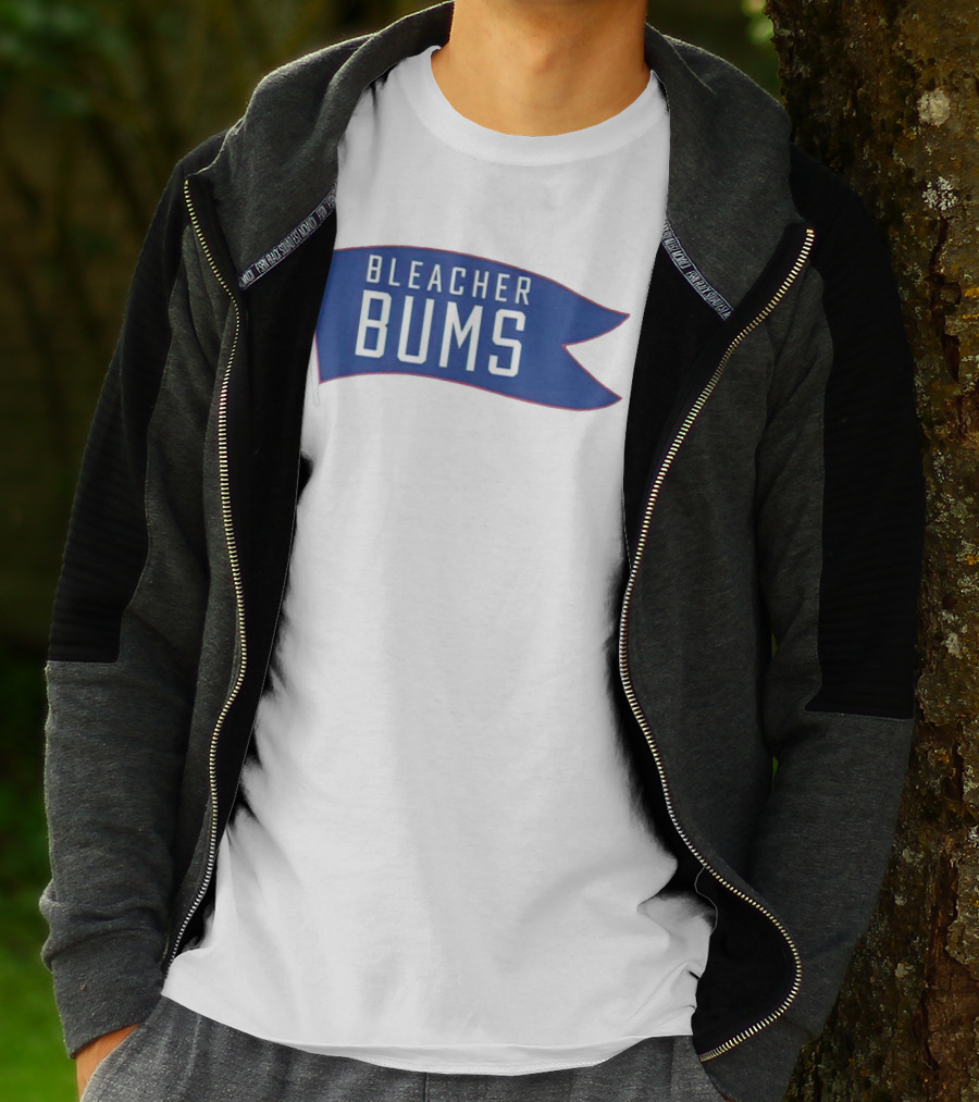 Bleacher Bums Blue Flag Banner T-Shirt