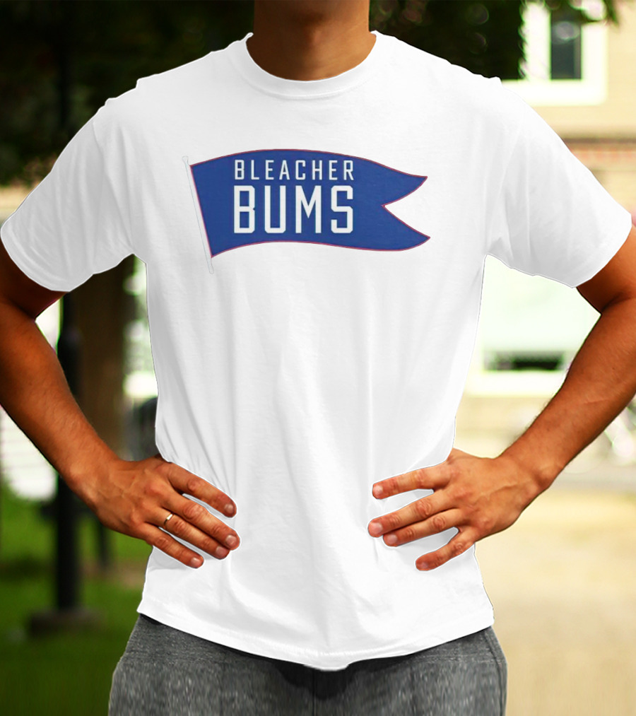 Bleacher Bums Blue Flag Banner T-Shirt
