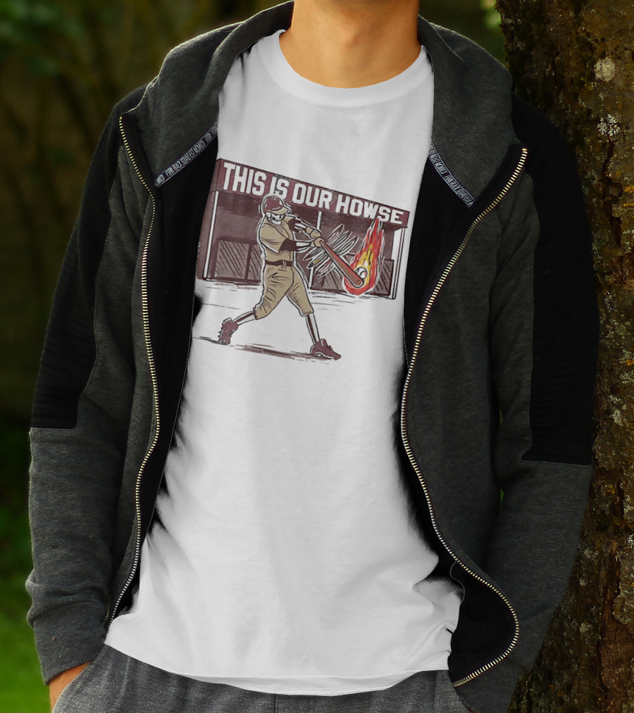 This Is Our Howse Baseball Flaming Bat Swing T-Shirt