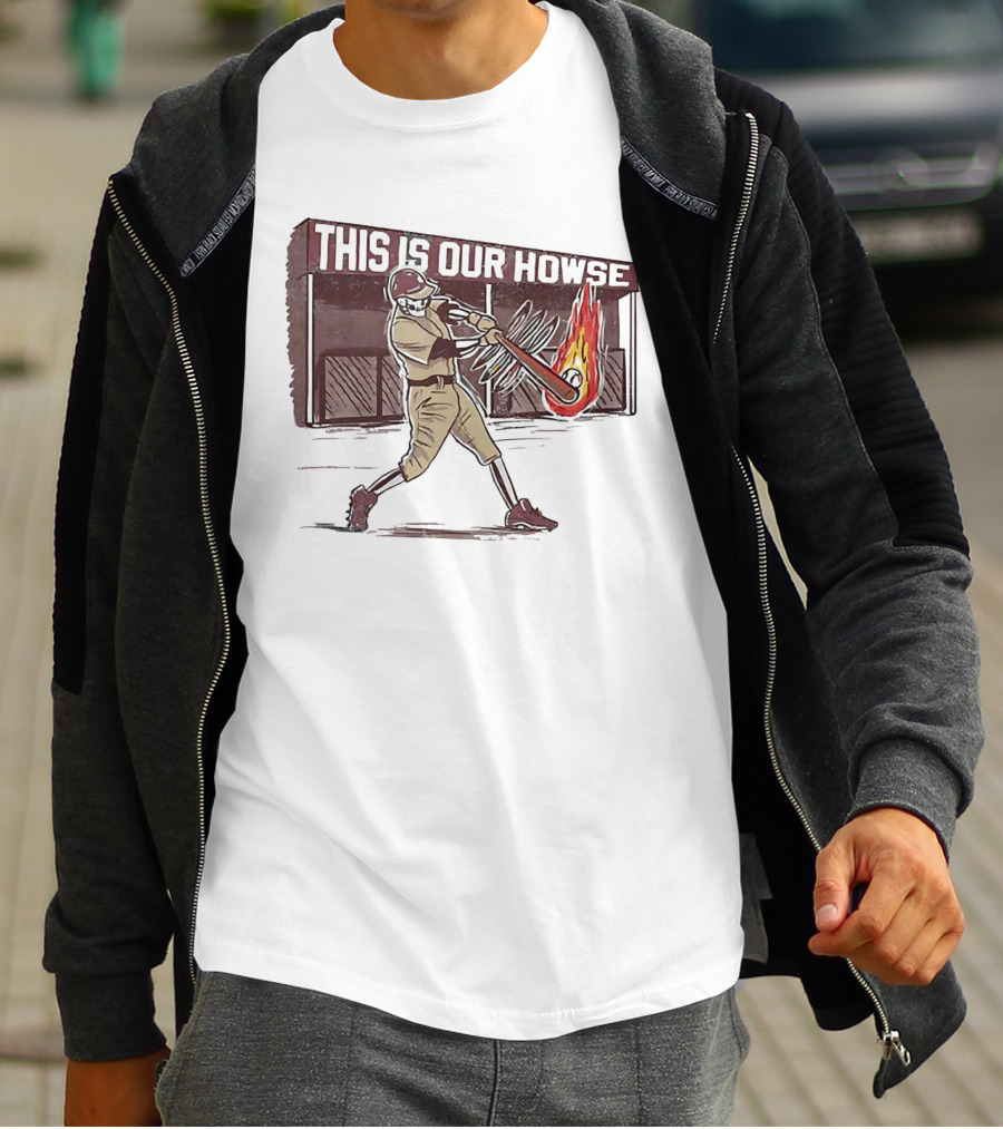 This Is Our Howse Baseball Flaming Bat Swing T-Shirt