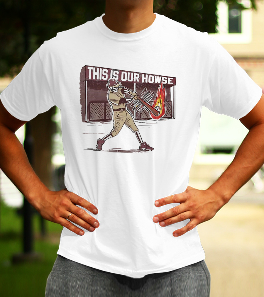 This Is Our Howse Baseball Flaming Bat Swing T-Shirt