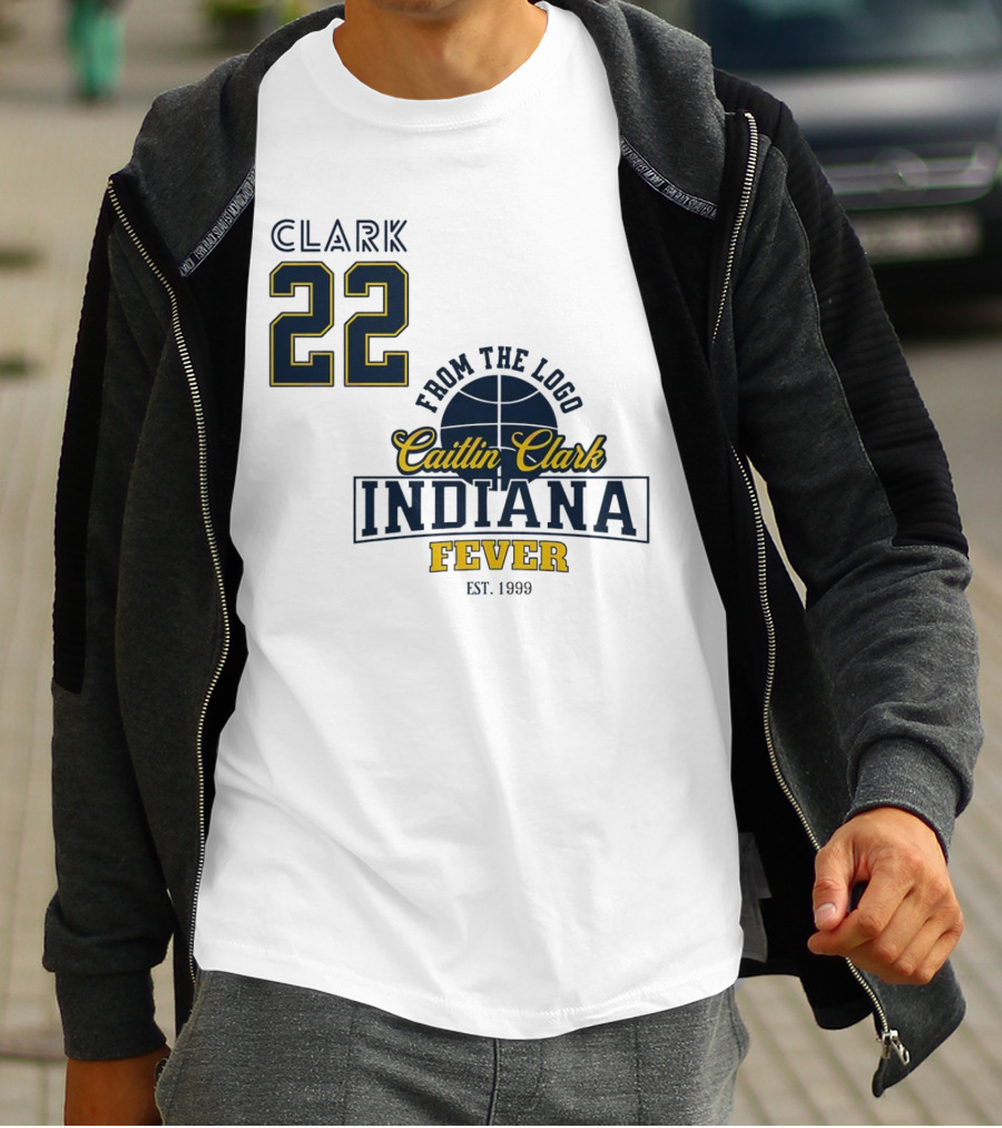 Clark 22 From The Logo Caitlin Clark Indiana Fever Est. 1999 Basketball T-Shirt