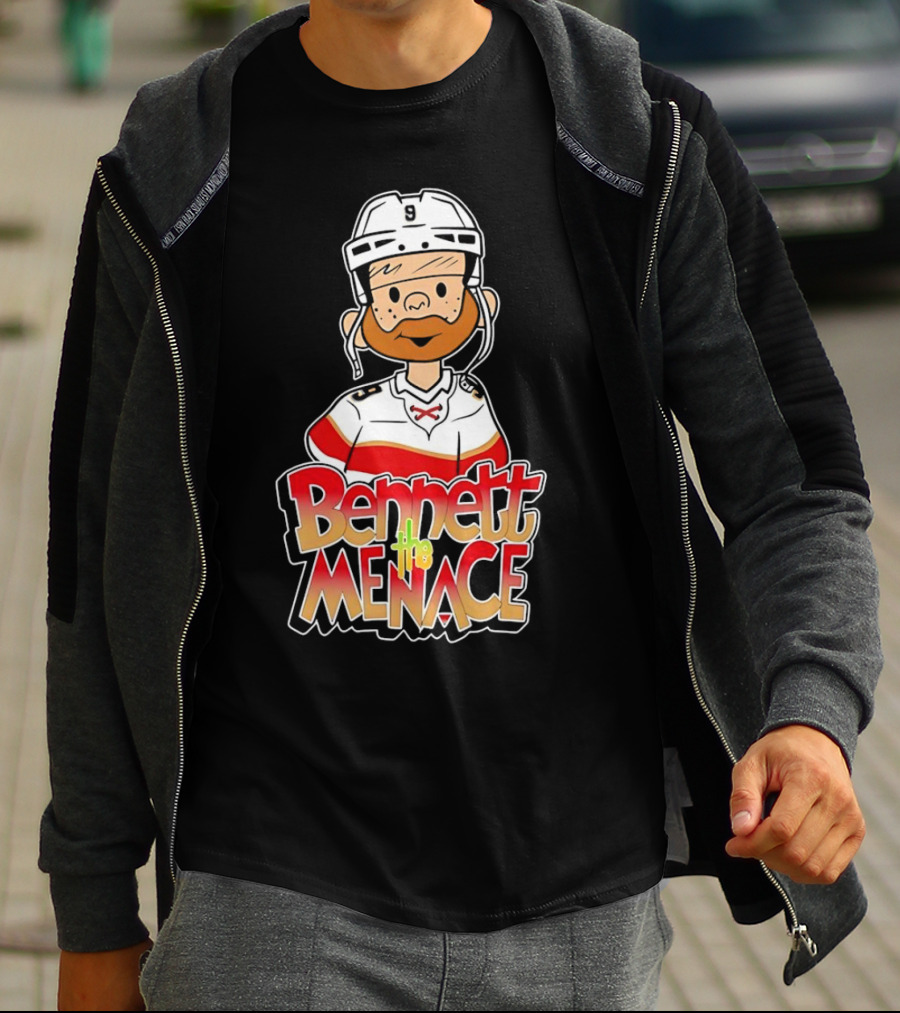 Bennett The Menace Florida Panthers Hockey Sam Bennett T-Shirt